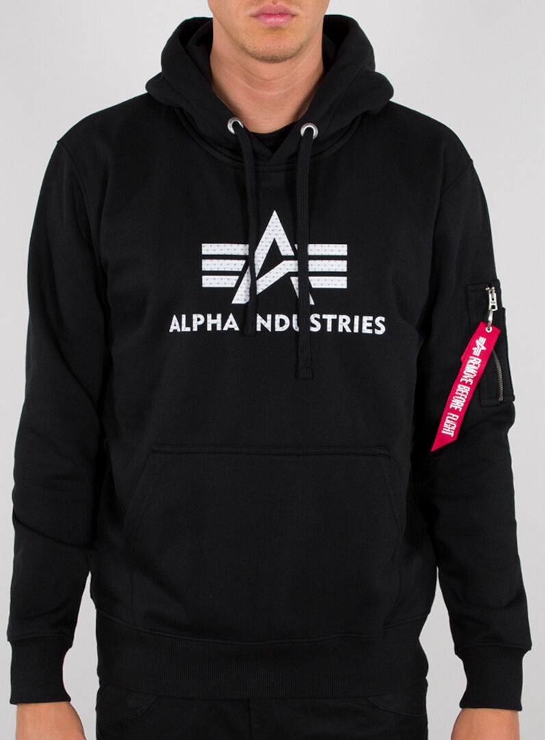 Alpha Industries 3D Logo Hettegenser 2XL Svart