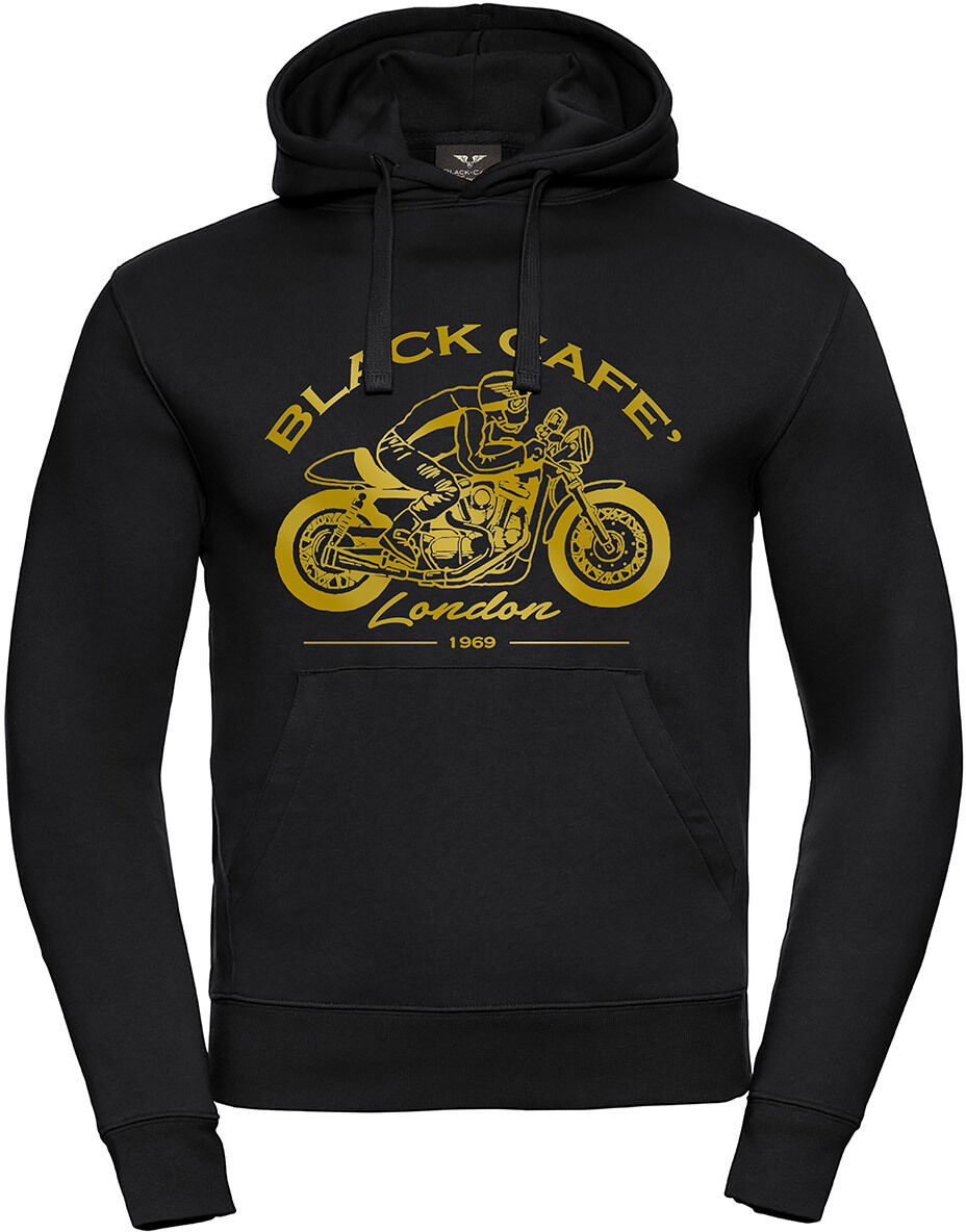 Black-Cafe London Retro Bike Hettegenser L Svart Gull