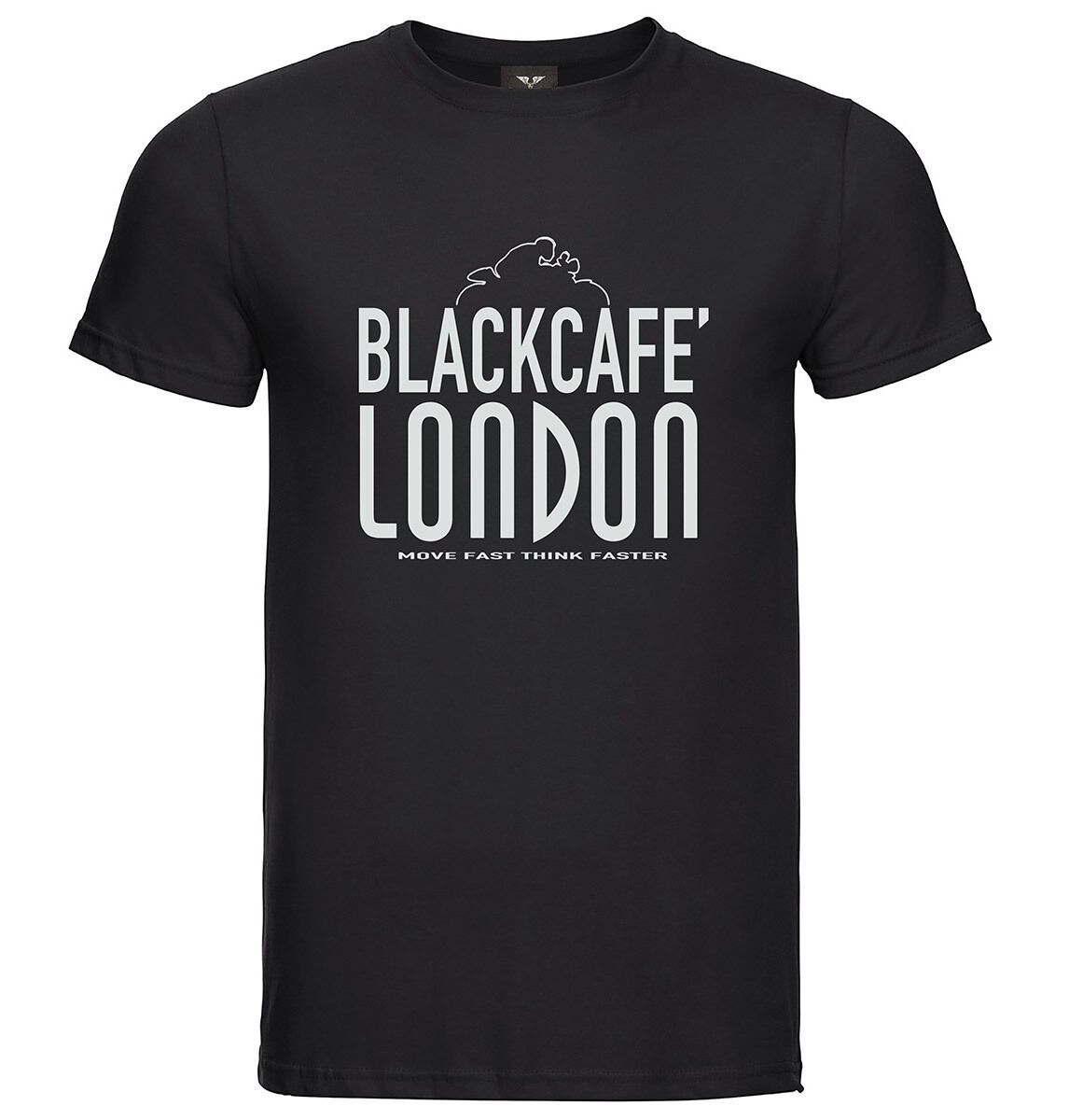 Black-Cafe London Classic T-shirt S Svart Hvit