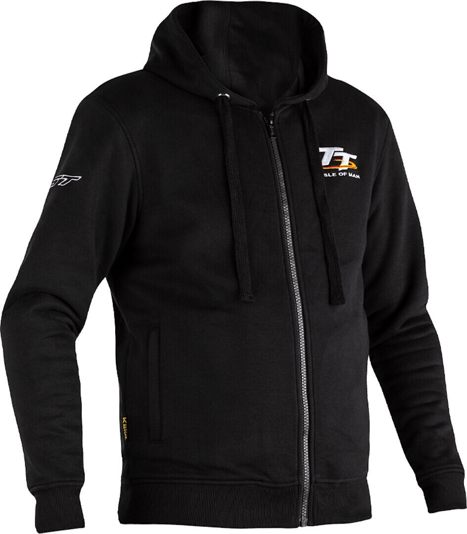 RST IOM TT Motorcycle Zip Hoodie Motorsykkel Zip Hettegenser S Svart