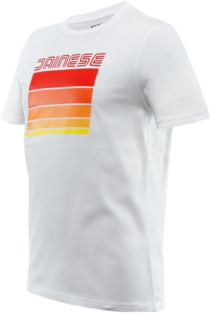 Dainese Stripes T-shirt L Hvit Rød