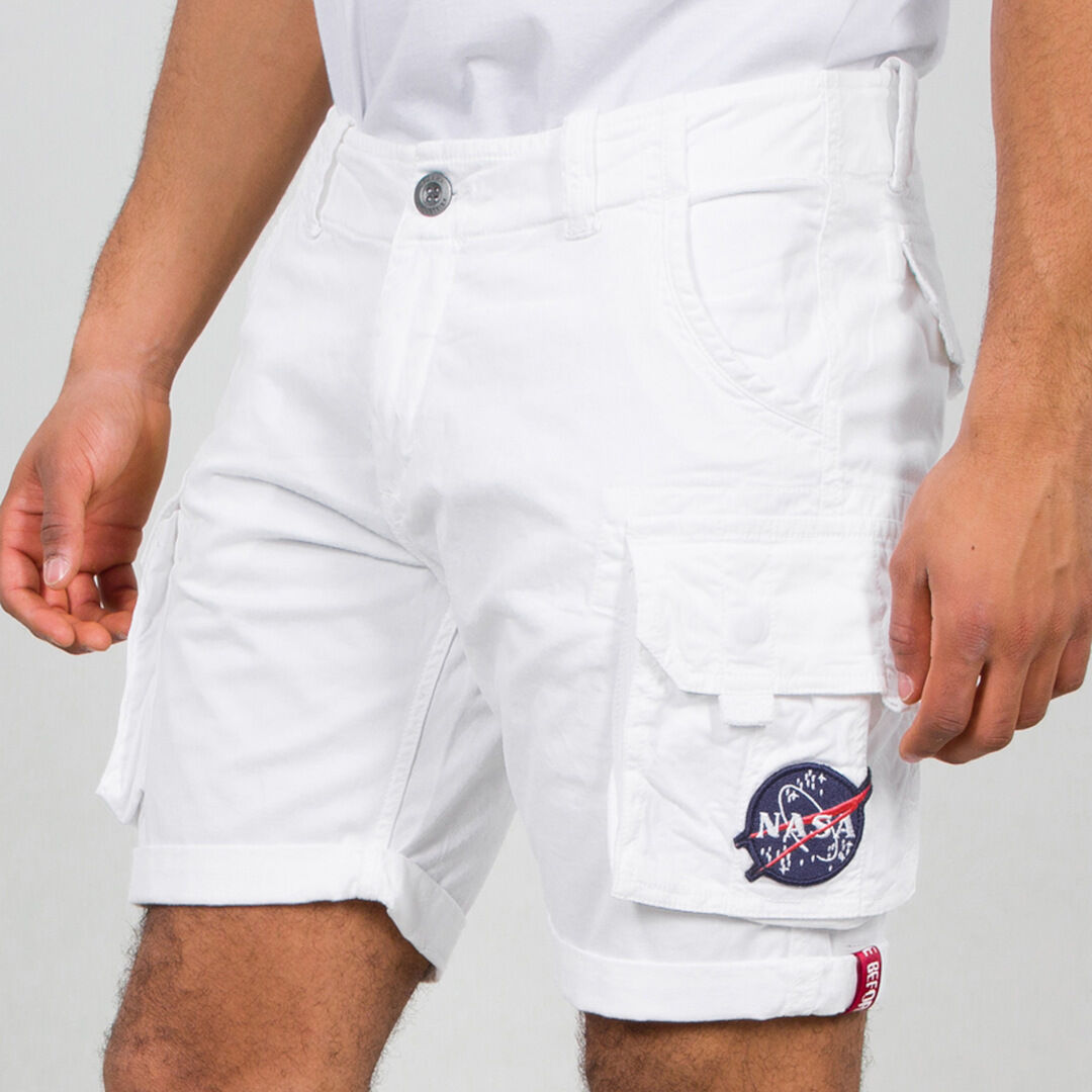 Alpha Industries NASA Shorts 33 Hvit