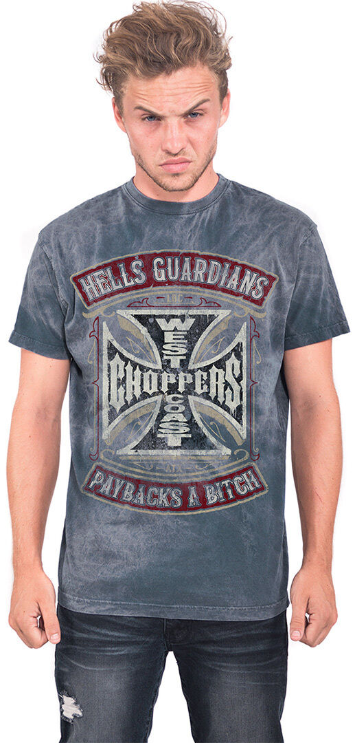 West Coast Choppers Hells Guardians Vintage t-skjorte S Blå