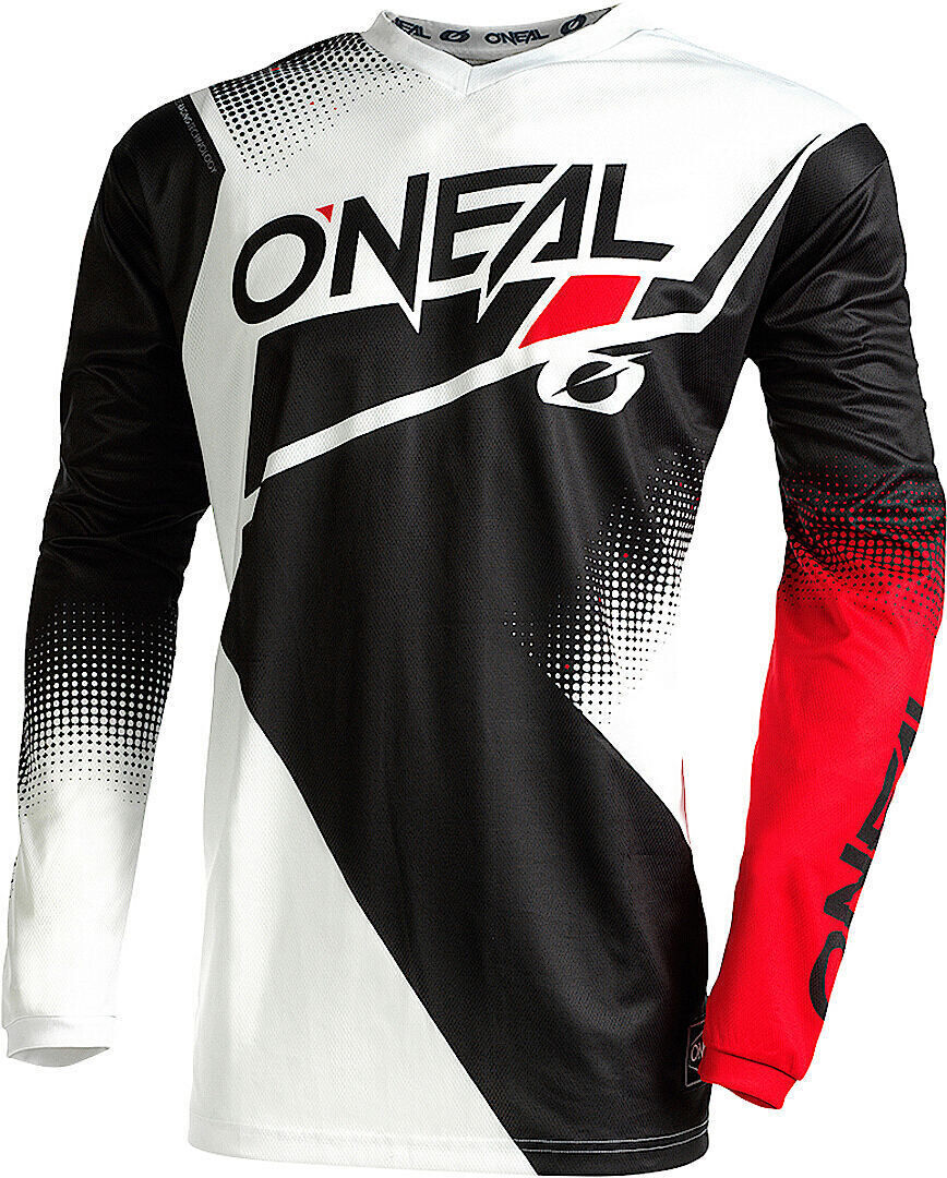 Oneal Element Racewear V.22 Motocross-trøyen S Svart Hvit Rød