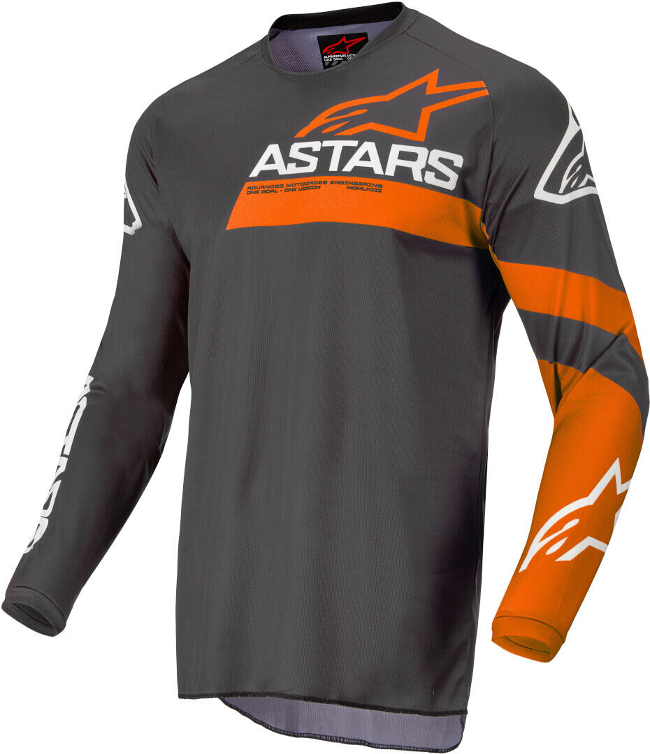 Alpinestars Fluid Chaser Motocross-trøyen XL Grå Oransje