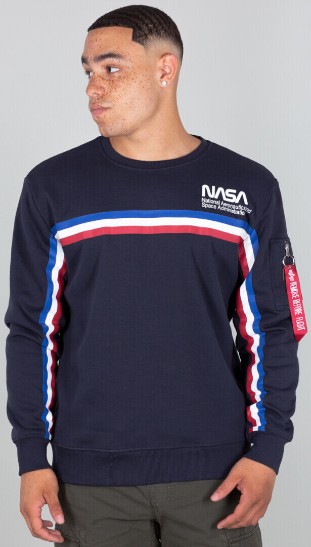 Alpha Industries NASA ISS Sweatshirt 2XL Blå