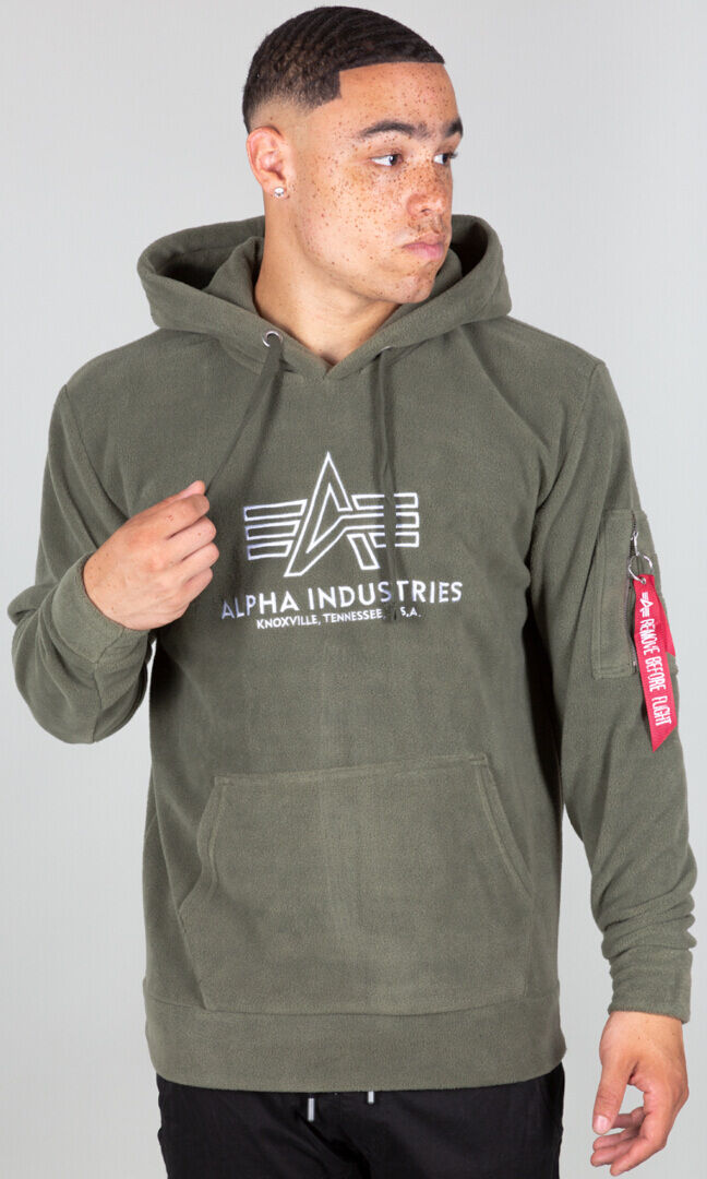 Alpha Industries Basic Polar Fleece Hettegenser XS Grønn