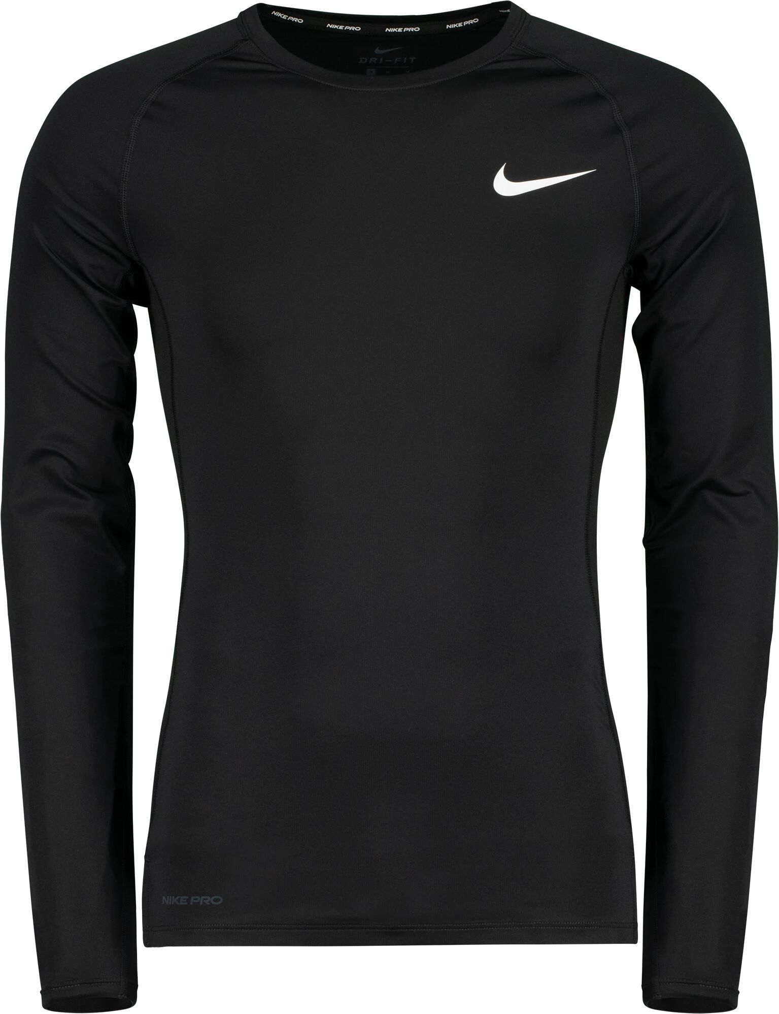 Nike Pro Long Sleeve, treningsenser herre XL BLACK/WHITE