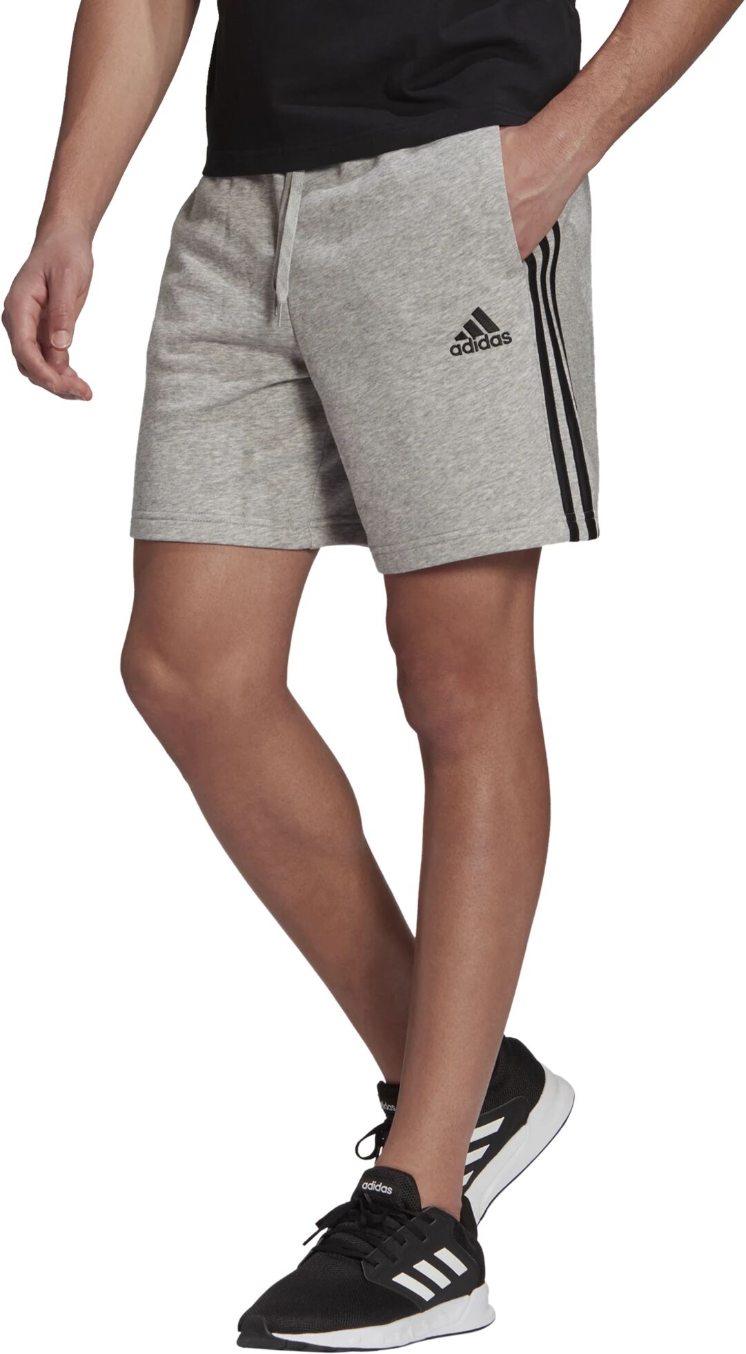 adidas Essential Shorts, herre 2XL Mgreyh/Black