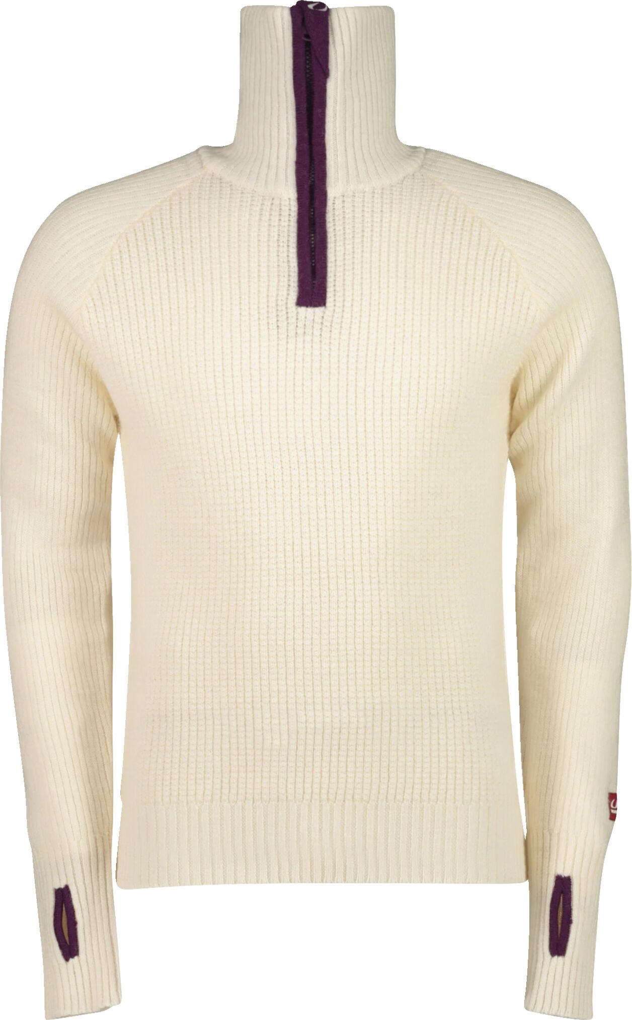 Ulvang Rav Sweater, ullgenser unisex L Vanilla/Deep Purple