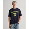 GANT T-shirt z motywem Yacht Club GRANATOWY XL