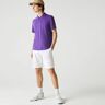 Lacoste Męska koszulka polo Regular Fit z piki, lekka, oddychająca FIOLETOWY FIOLETOWY Mężczyźni