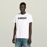 G-Star RAW Distressed Logo T-Shirt White Men XXS