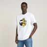 G-Star RAW Rhino Cartoon Loose T-Shirt White Men L