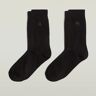 G-Star RAW Burger Sock 2-Pack Black Men 43-46