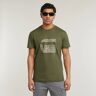 G-Star RAW Stitch Burger T-Shirt Green Men S