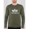 Alpha Basic T Camisa longsleeve Verde S