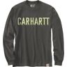 Carhartt Workwear Logo Camisa de manga comprida Preto Cinzento M