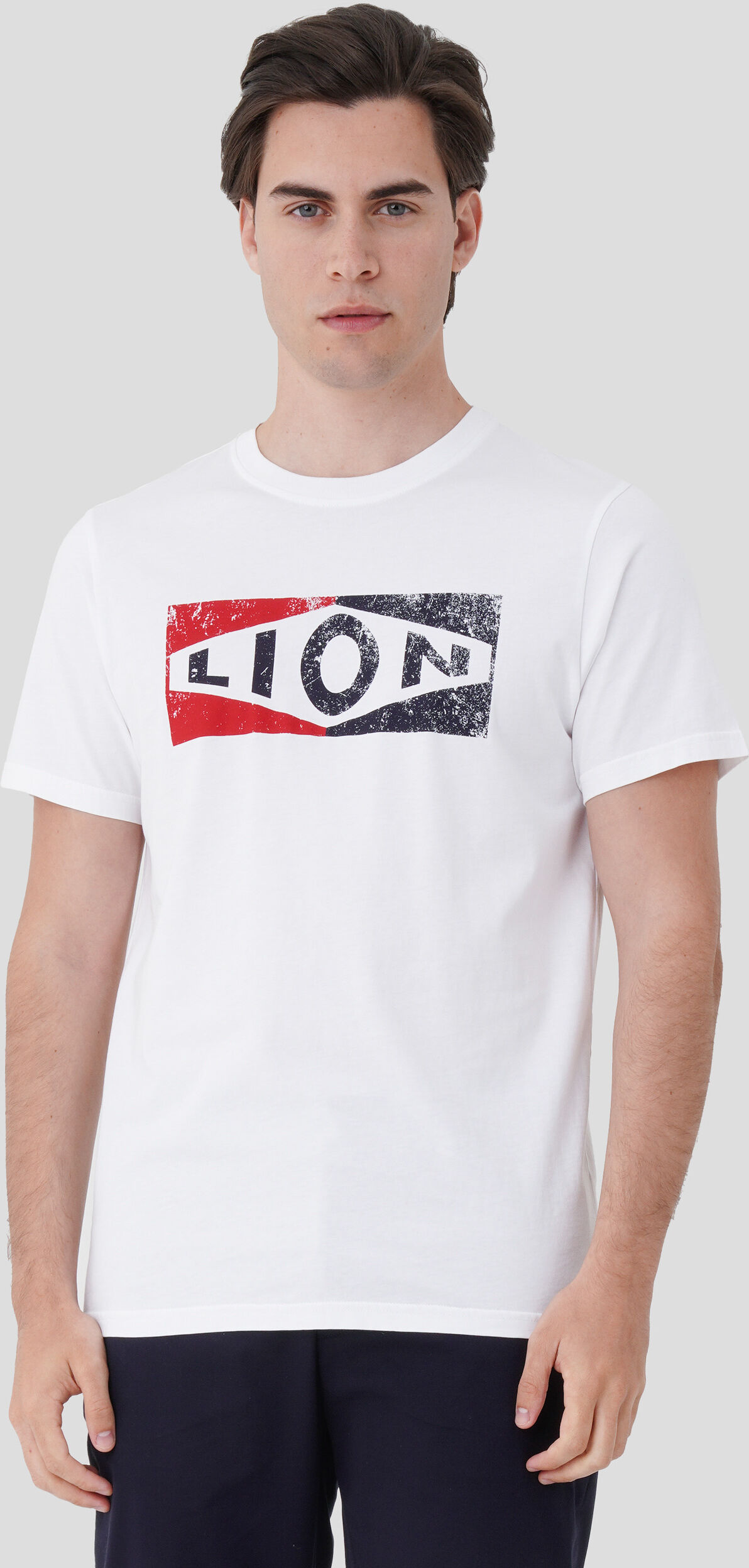 Lion of Porches T-Shirt com estampado Branco