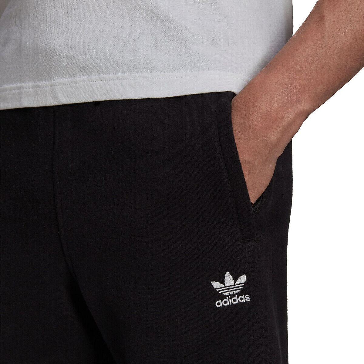 Adidas Originals Calções com logótipo pequeno   Preto