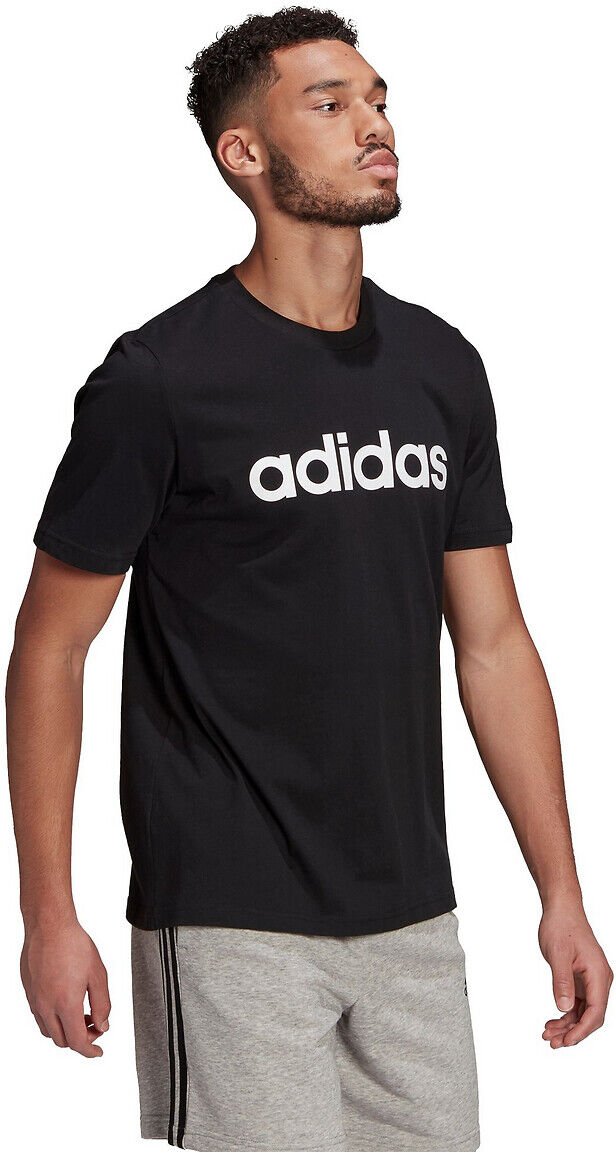 Adidas Performance T-shirt de mangas curtas, logótipo no peito   Preto