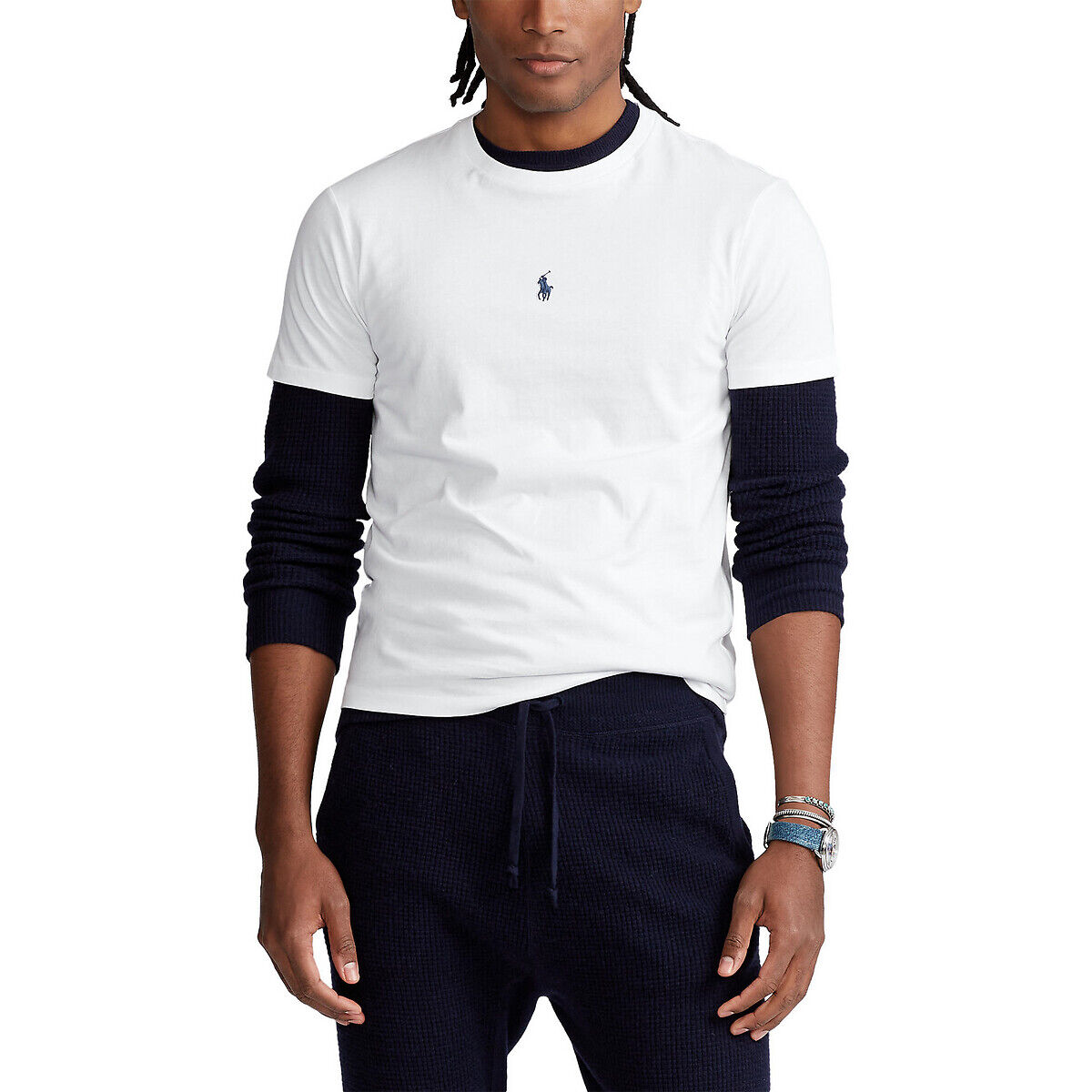 Polo Ralph Lauren T-shirt de gola redonda   Branco