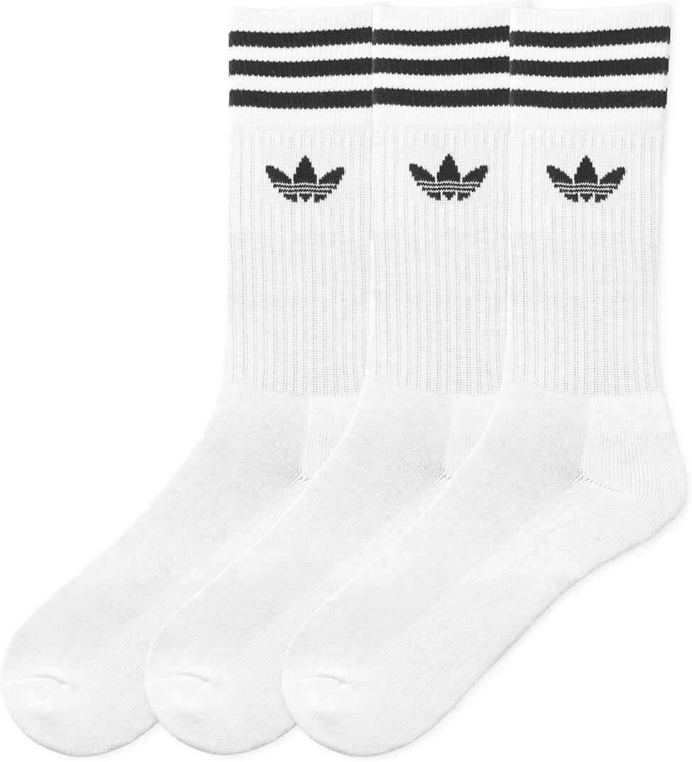 Adidas Originals Lote de 3 pares de meias altas   Branco