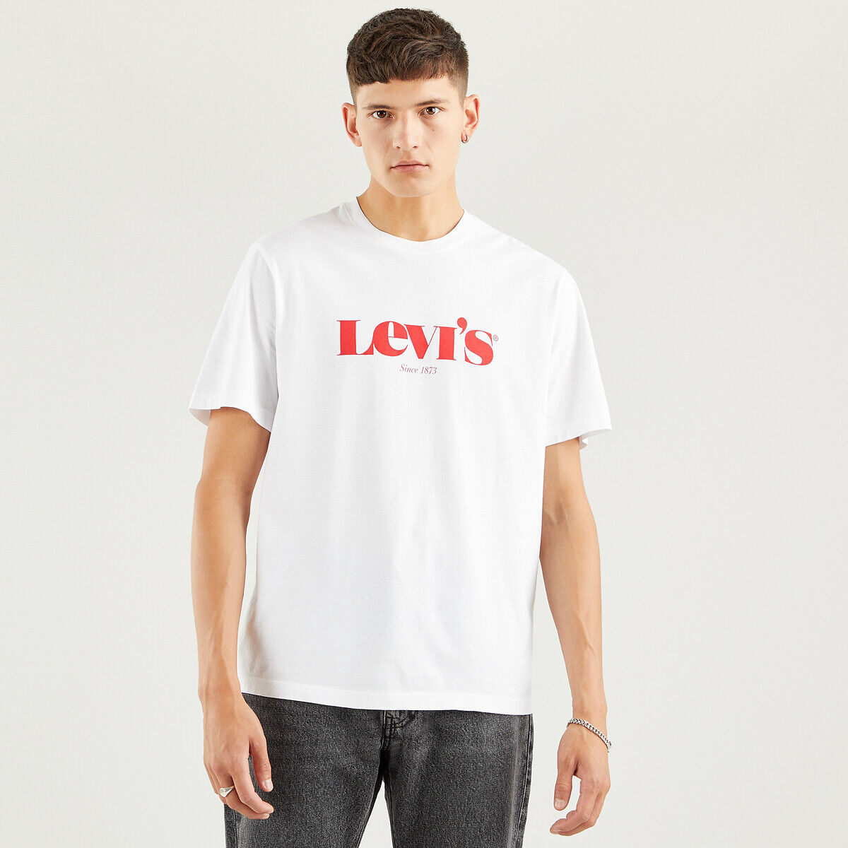 Levi's T-shirt com logótipo Modern Vintage   branco/vermelho