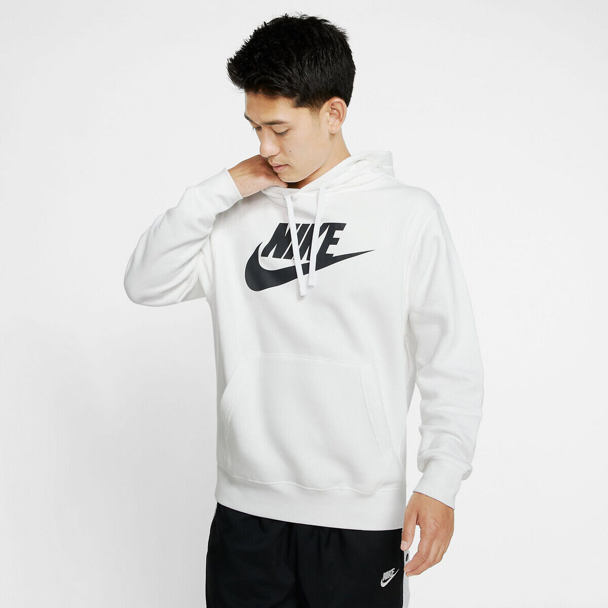 Nike Sweat com capuz, Club Logo   Branco