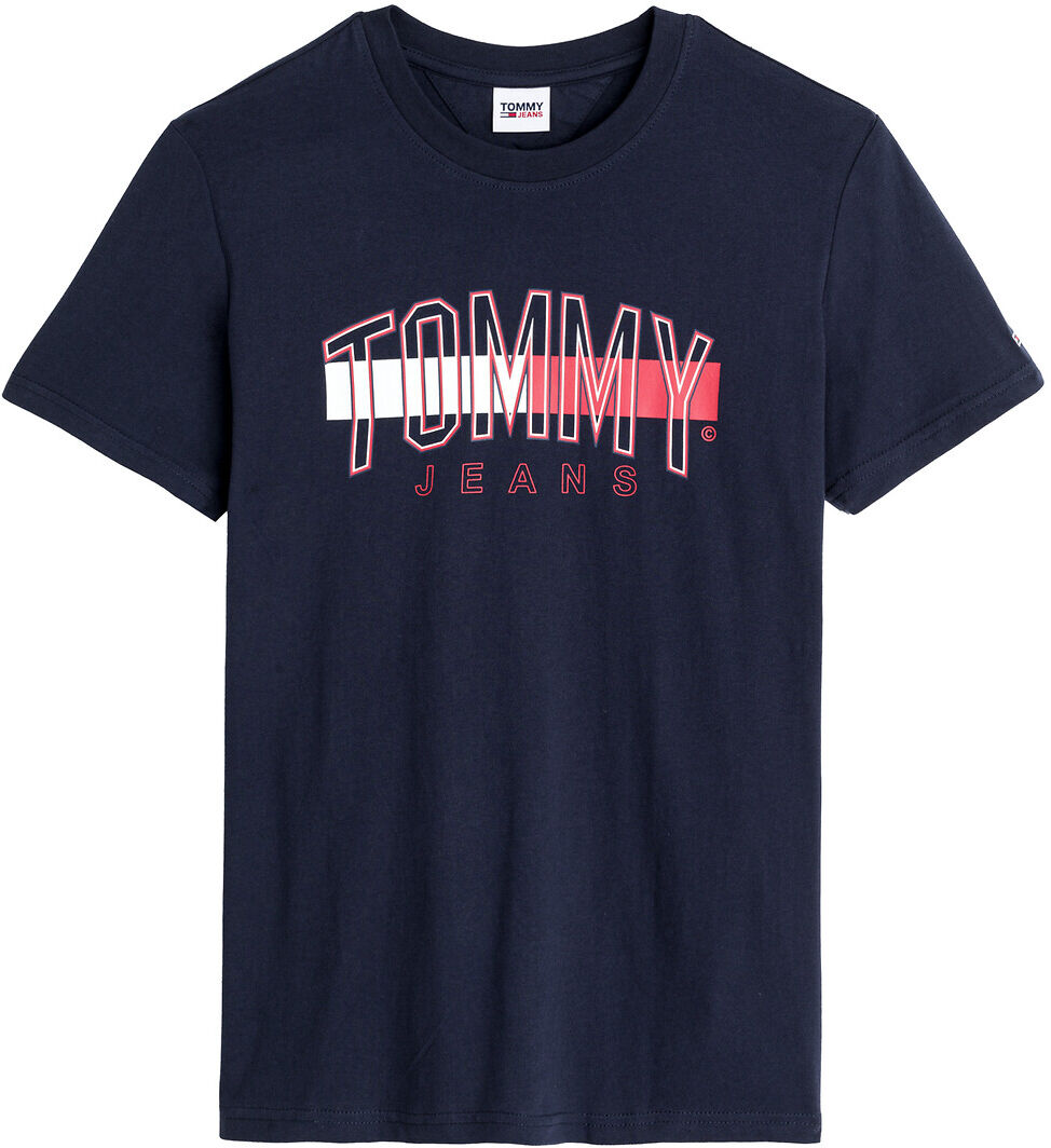 Tommy Jeans T-shirt de gola redonda Flag Tommy   Marinho