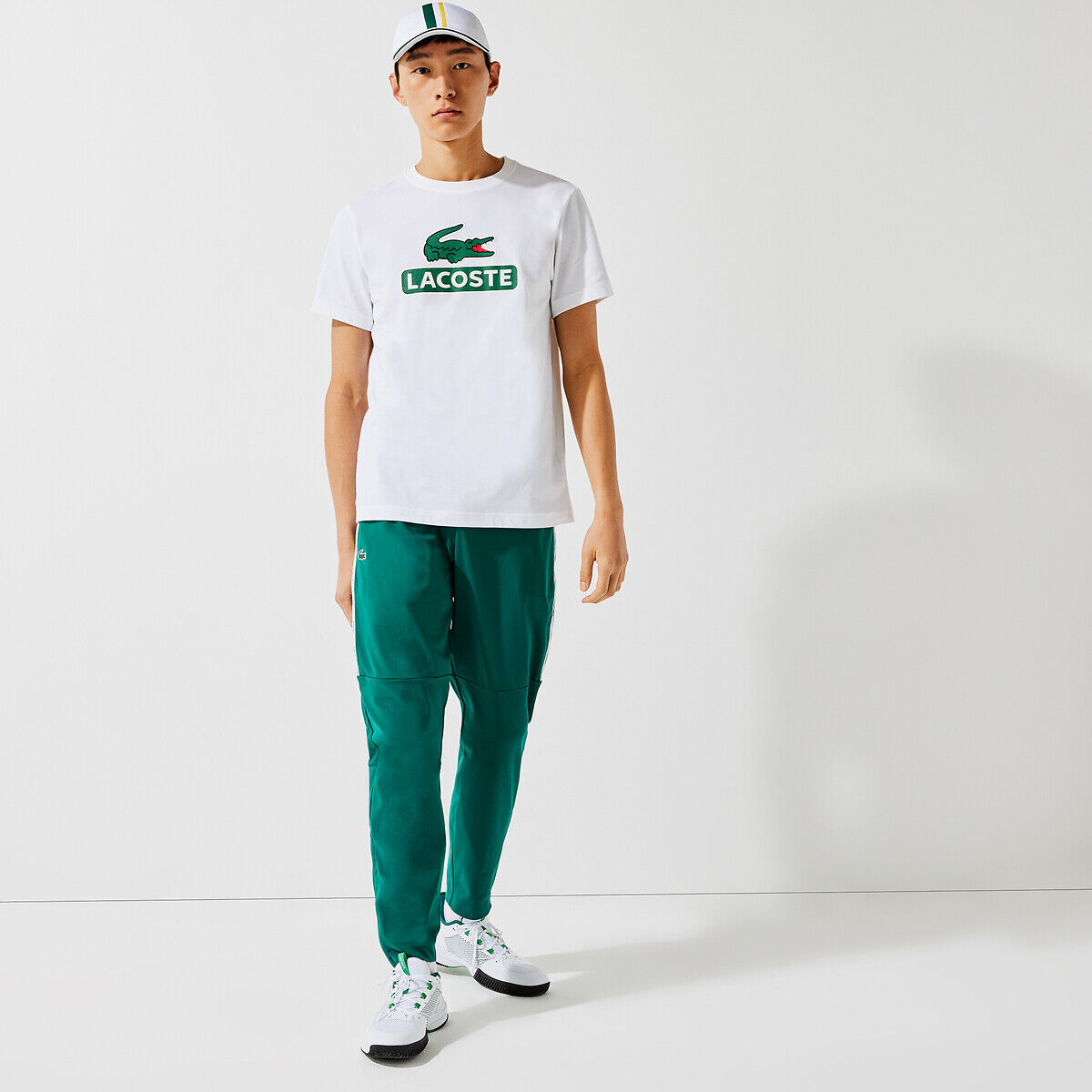 Lacoste T-shirt de gola redonda Lacoste Sport   Branco