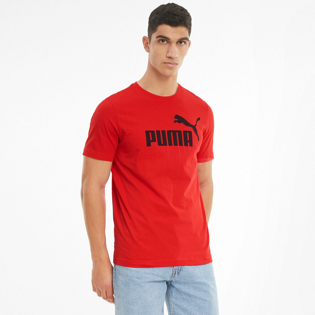 Puma T-shirt com logótipo grande   Vermelho