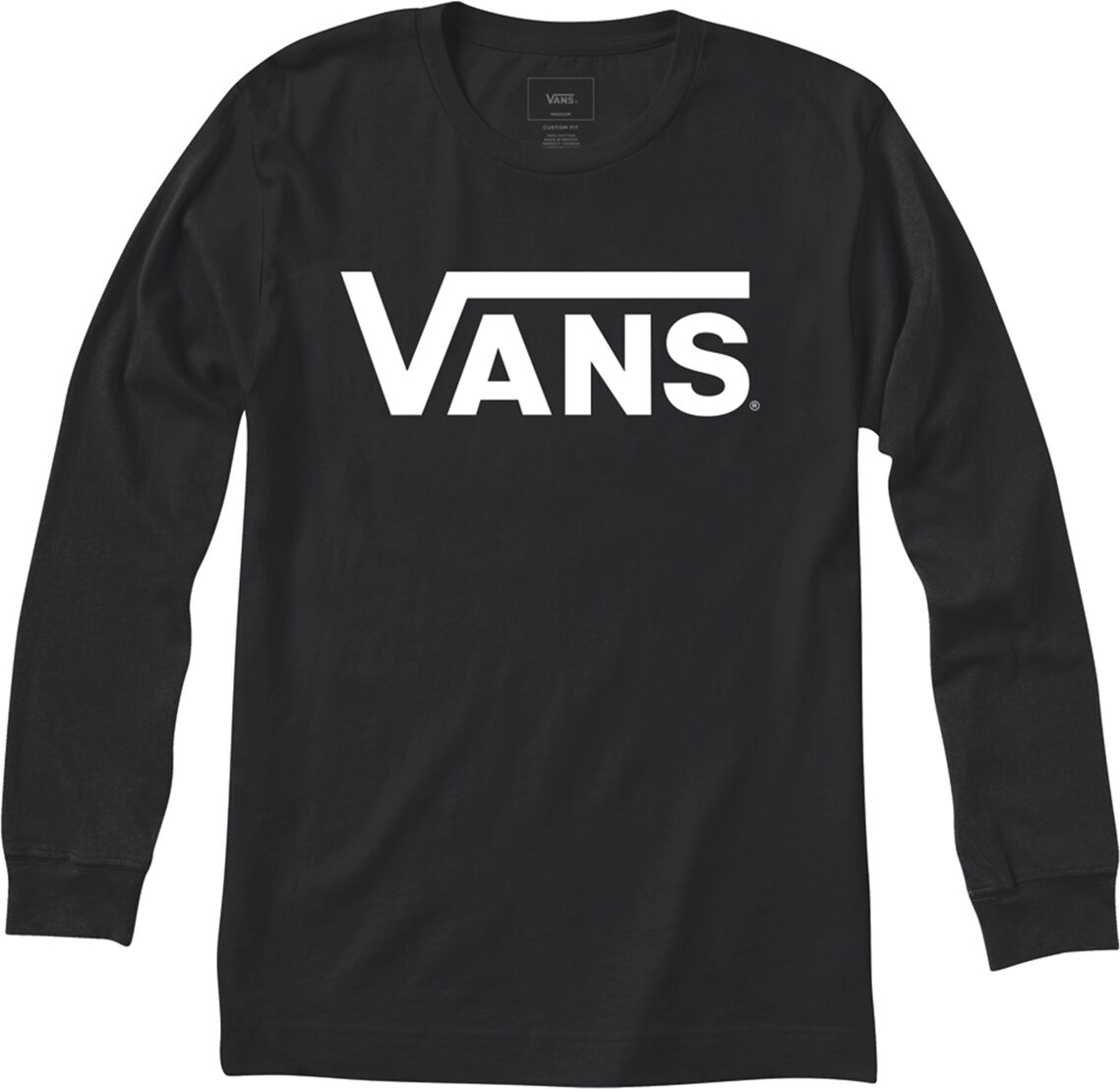 Vans Camisola com gola redonda, mangas compridas   Preto