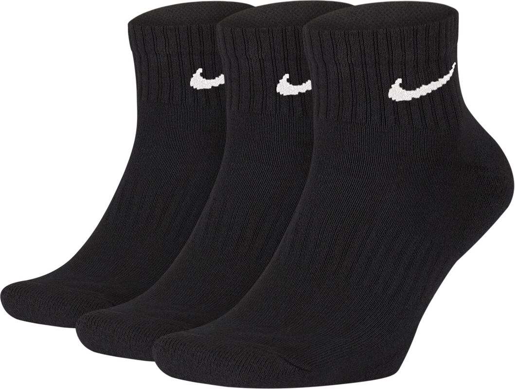 Nike Lote de 3 pares de meias curtas   Preto