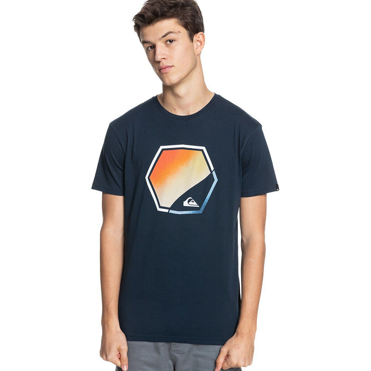 Quiksilver T-shirt de mangas curtas, Fading out   Marinho