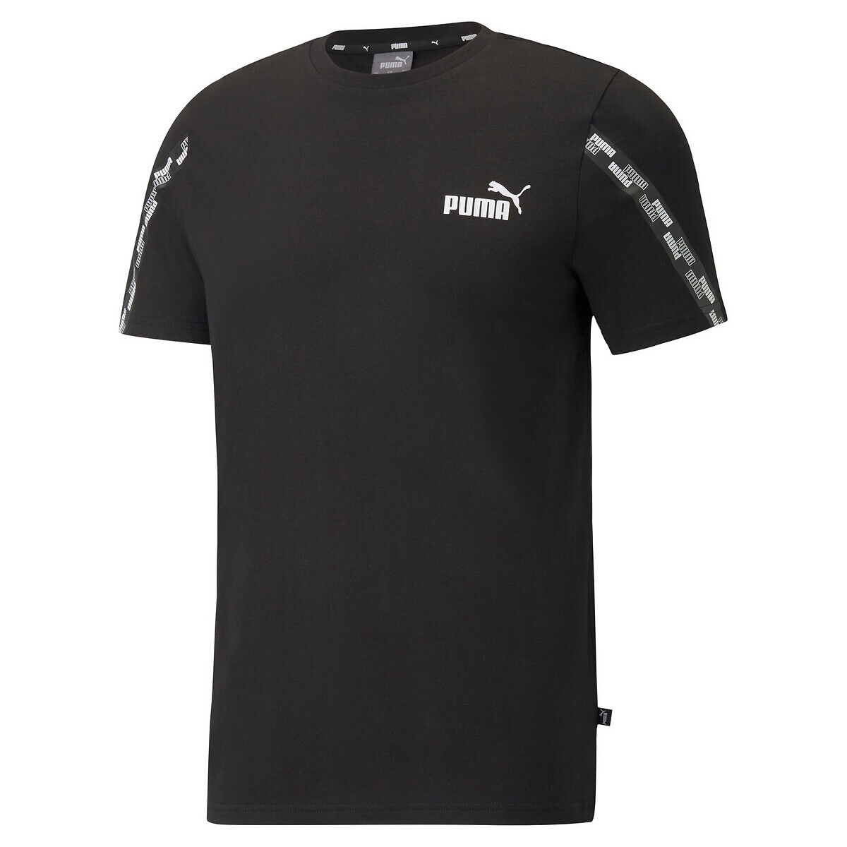 Puma T-shirt de mangas curtas power tape   Preto