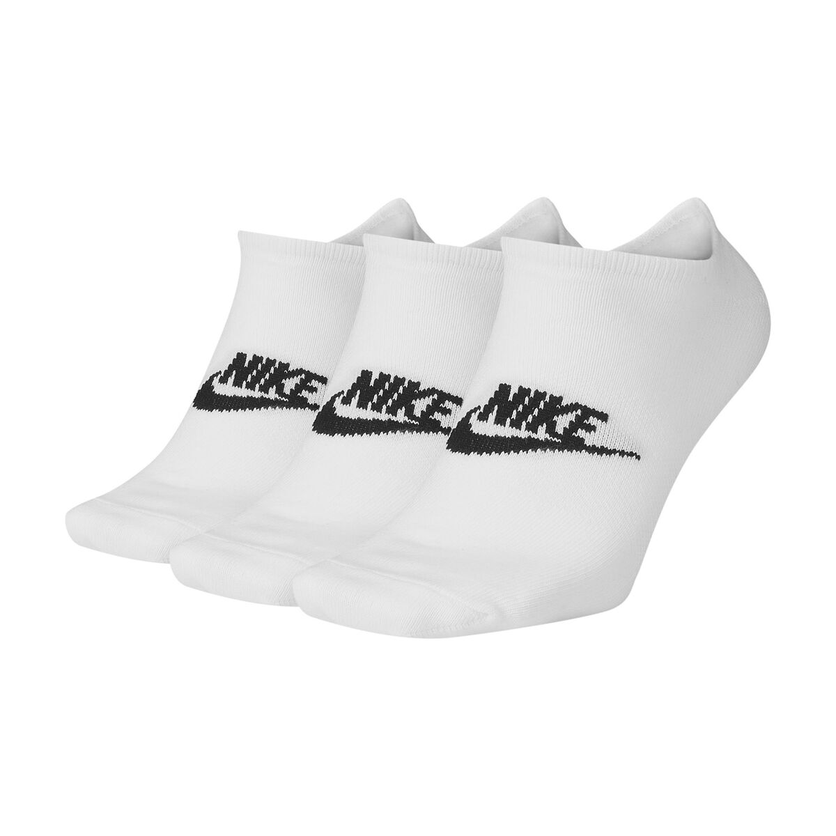 Nike Lote de 3 pares de meias invisíveis   Branco