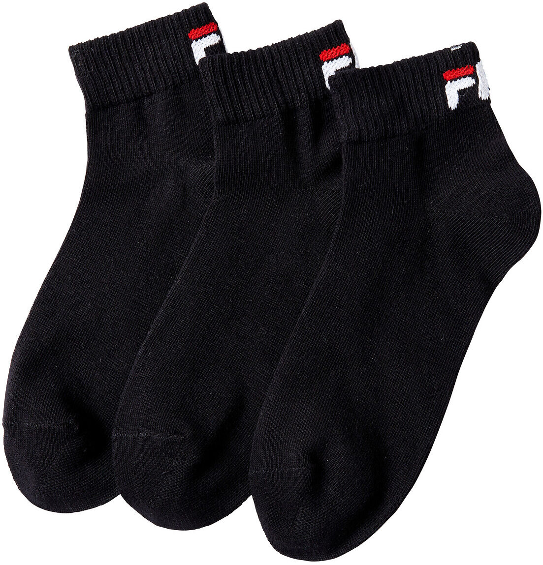 Fila Lote de 3 pares de meias curtas   Preto