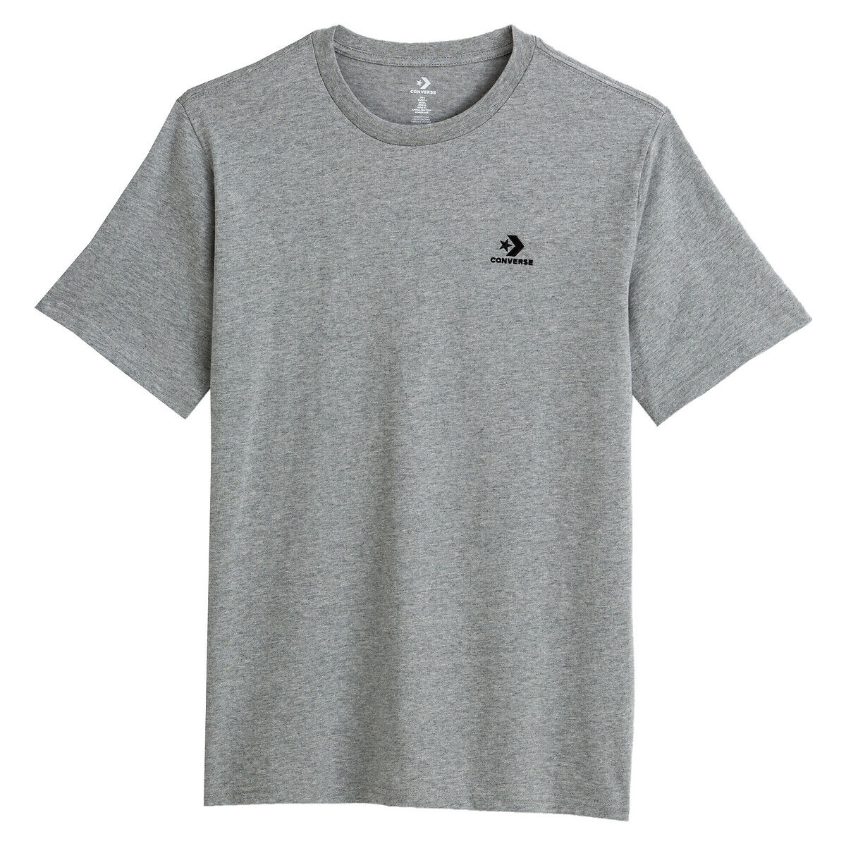 Converse T-shirt Foundation, logótipo pequeno   Cinza Mesclado