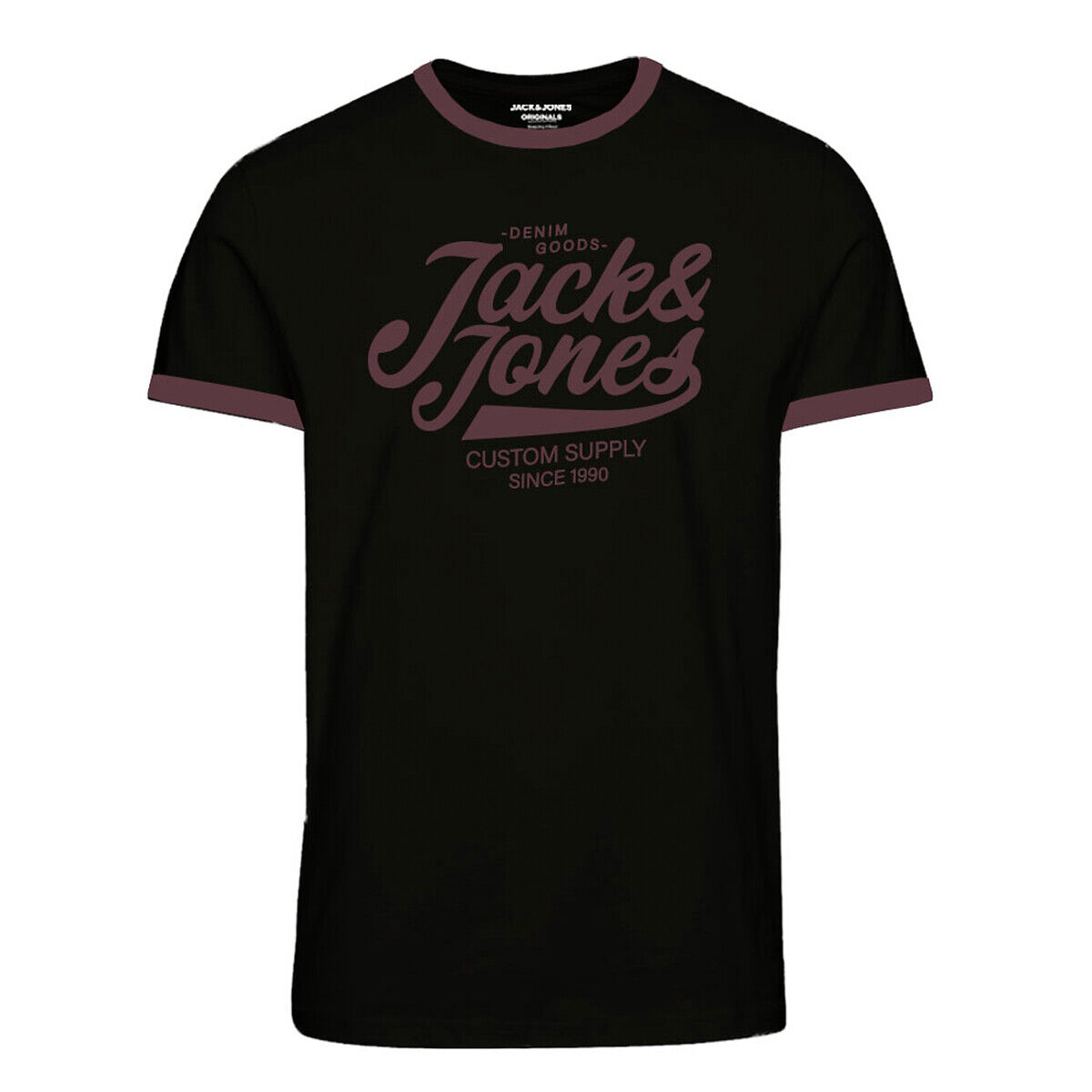 Jack & Jones T-shirt com gola redonda, Jorretro   Preto