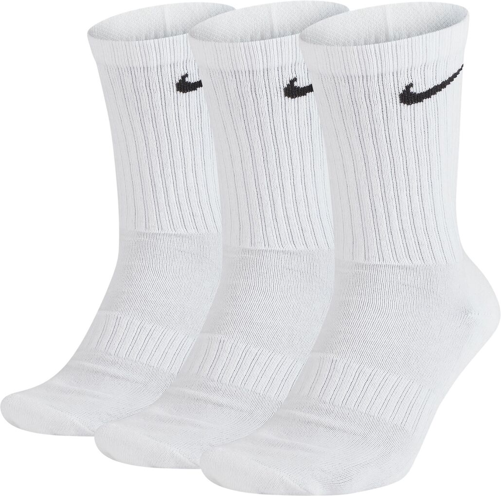 Nike Lote de 3 pares de meias altas   Branco