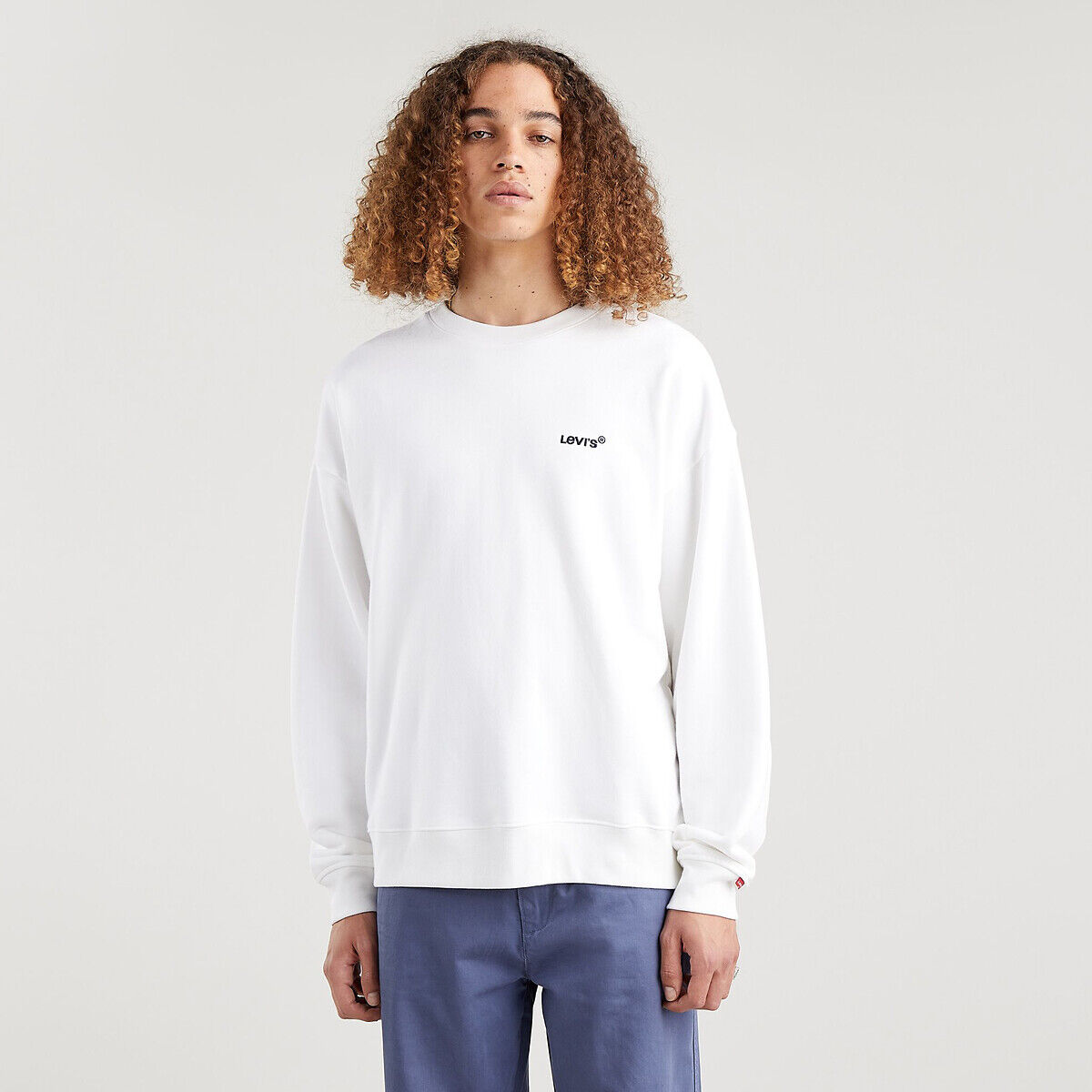 Levi's Sweat com gola redonda e logótipo, Red tab   Branco