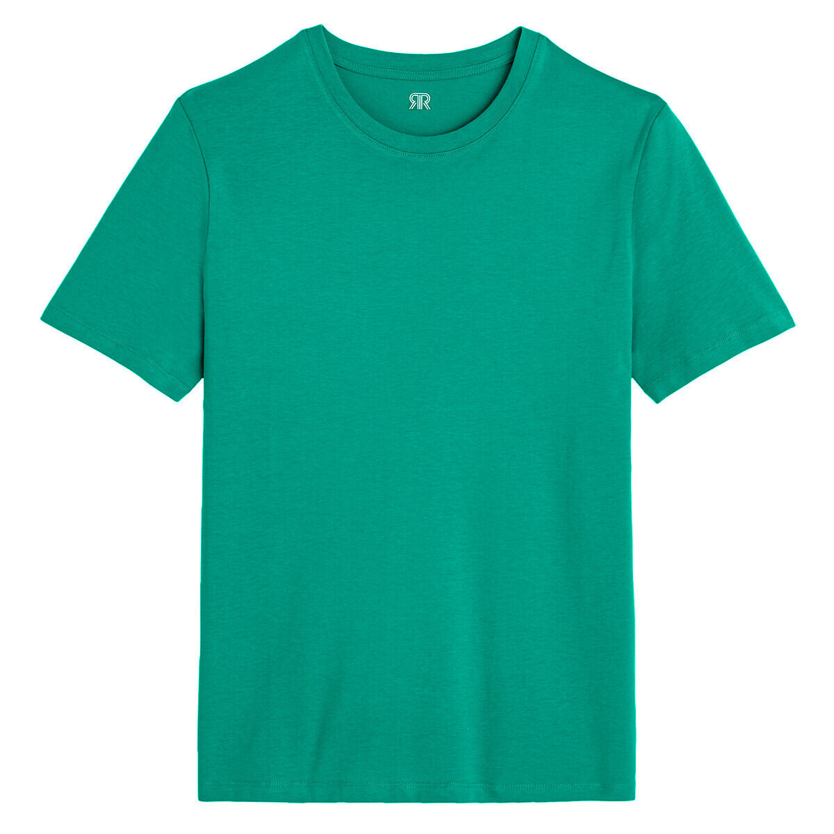 La Redoute Collections T-shirt em algodão bio, gola redonda, mangas curtas   verde