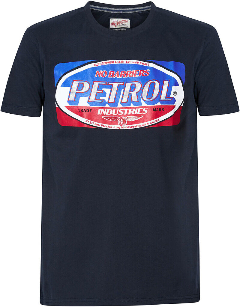 Petrol Industries T-shirt de gola redonda   Marinho