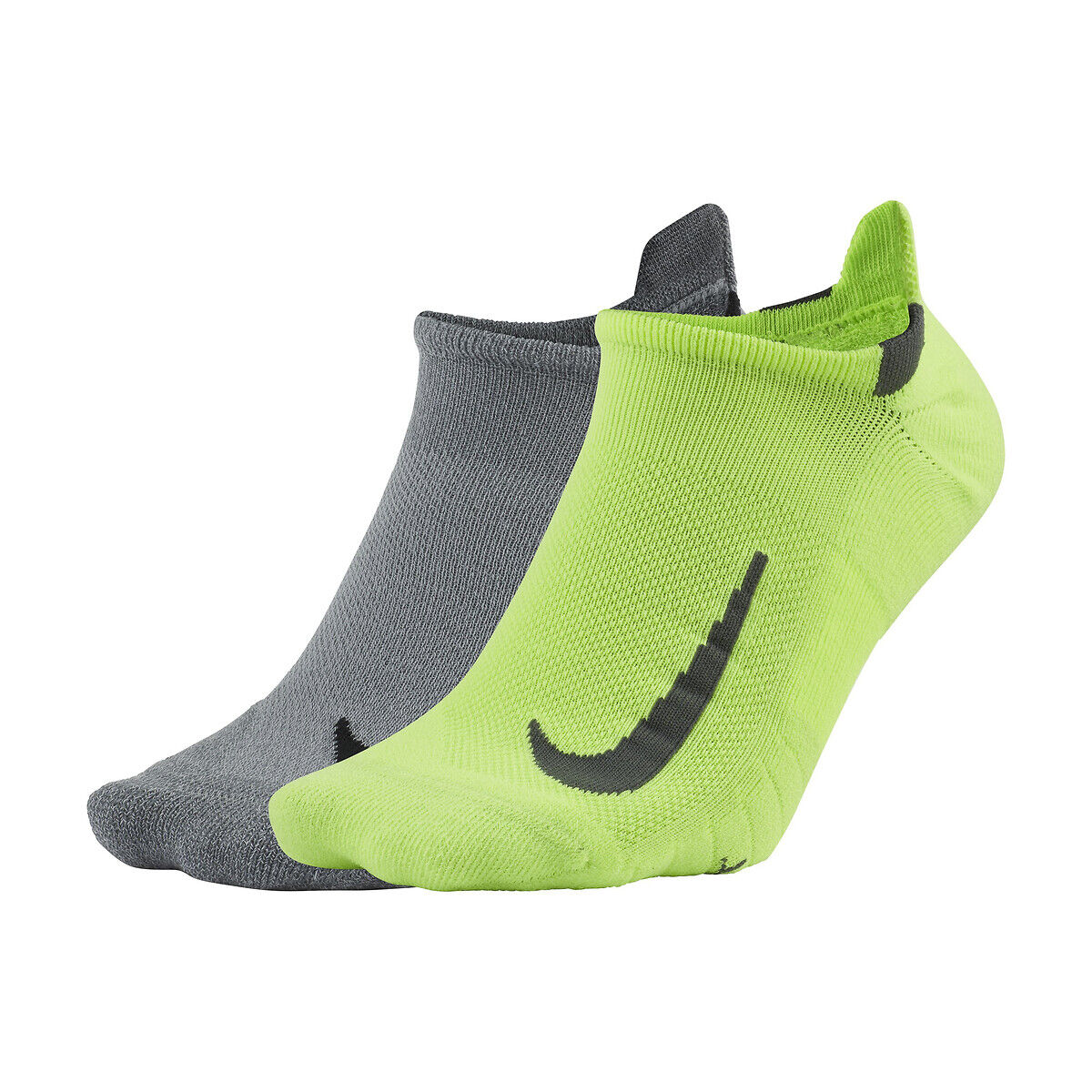 Nike Lote de 2 pares de meias, Multiplier   Cinzento + Verde