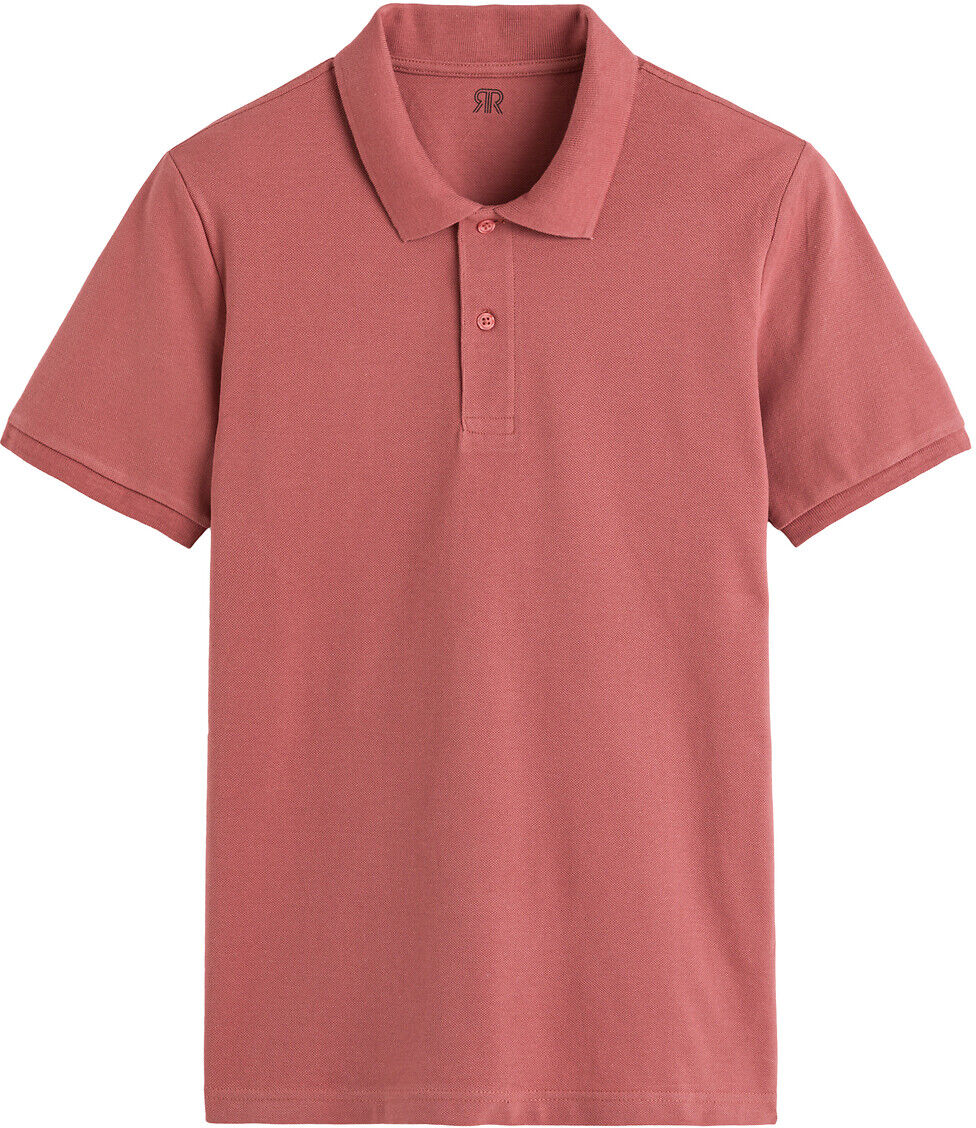 La Redoute Collections Polo em algodão bio, mangas curtas   rosa