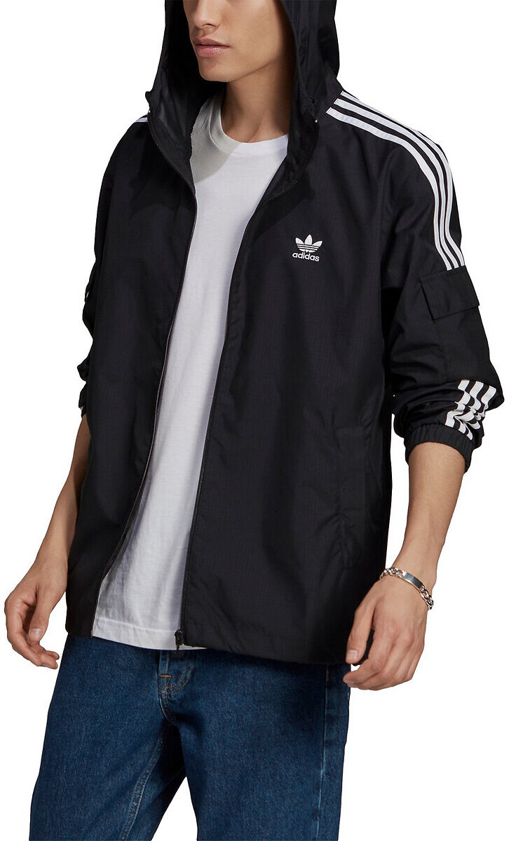 Adidas Originals Casaco com fecho e capuz   Preto