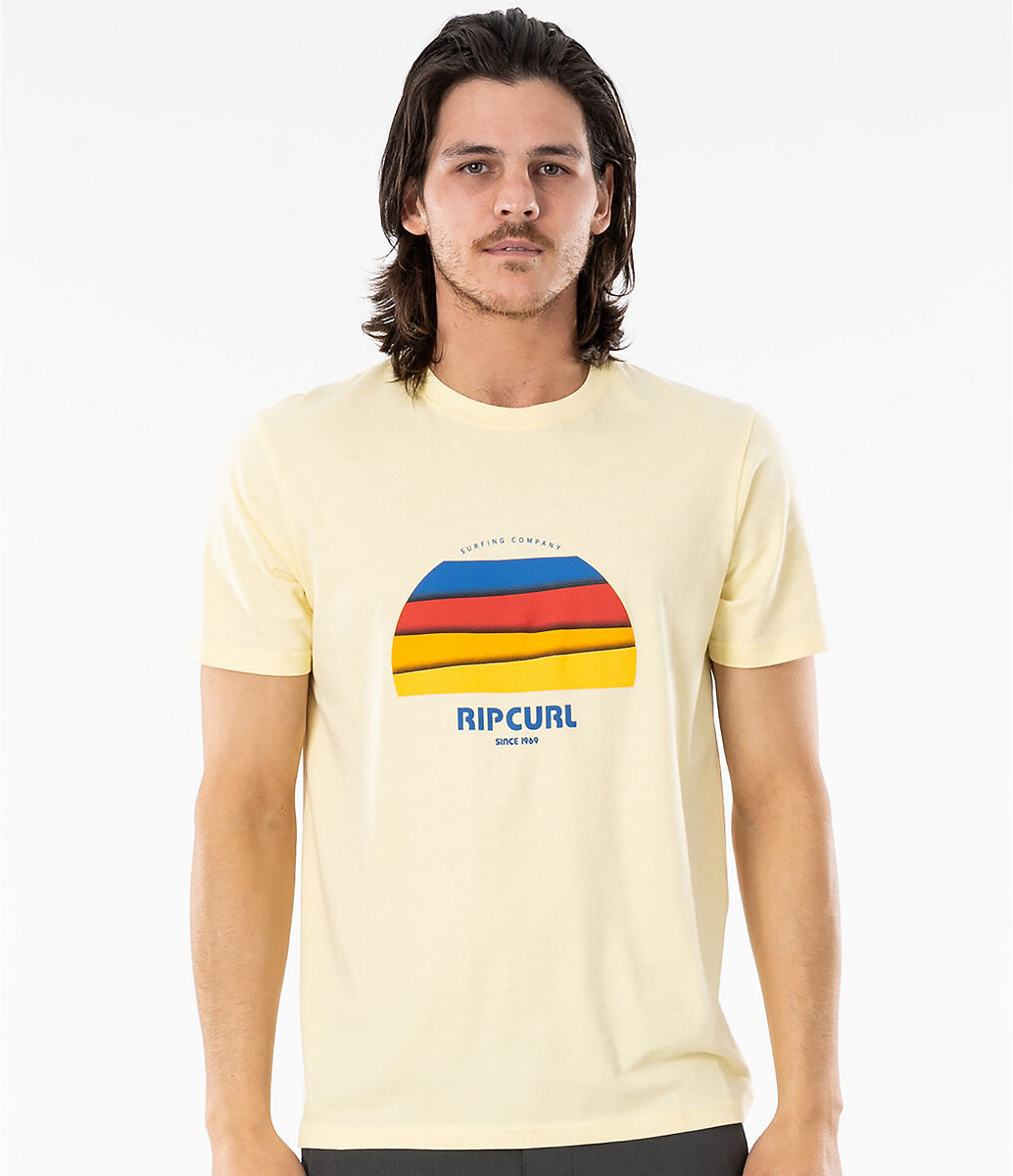 Rip Curl T-shirt de mangas curtas, Revival Hey muma   verde-pálido