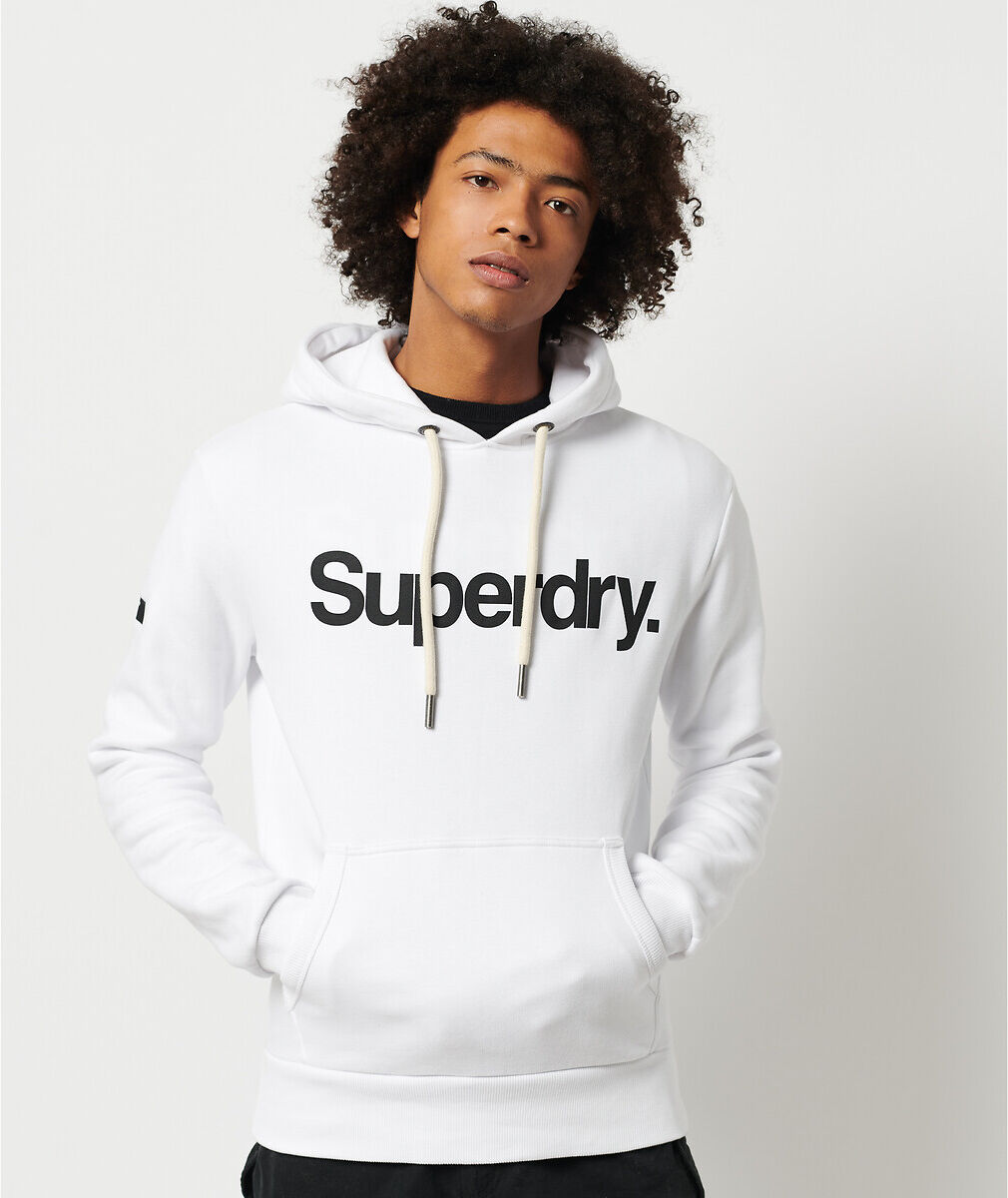 Superdry Sweat com capuz, Collegiate Logo   Branco