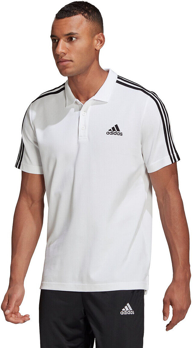 Adidas Performance T-shirt de mangas curtas, 3 listas   Branco